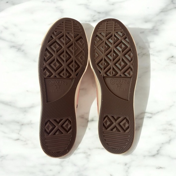 Converse Chuck Taylor Pink and Tan Low-Top Sneakers - Picture 4 of 4